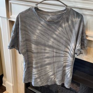 Tie-Dye Gray Women's knit top. Size L. Worn several times. Listing 9156.